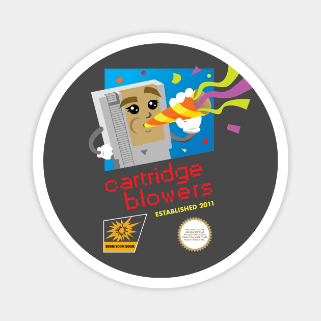 Cartridge Blowers 10th Anniversary Magnet by andyhuntdesigns